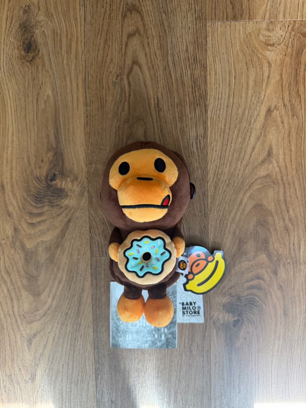 Bape Baby Milo Monkey Plush Mobile Bag with Donut 🍩